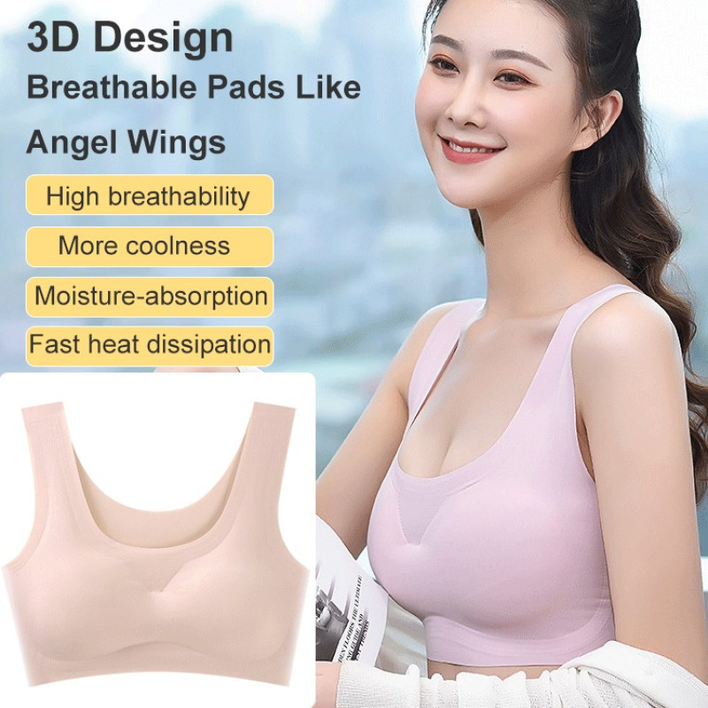 Bralette Wireless Soft - Bra Tank Top Wanita Tanpa Kawat,