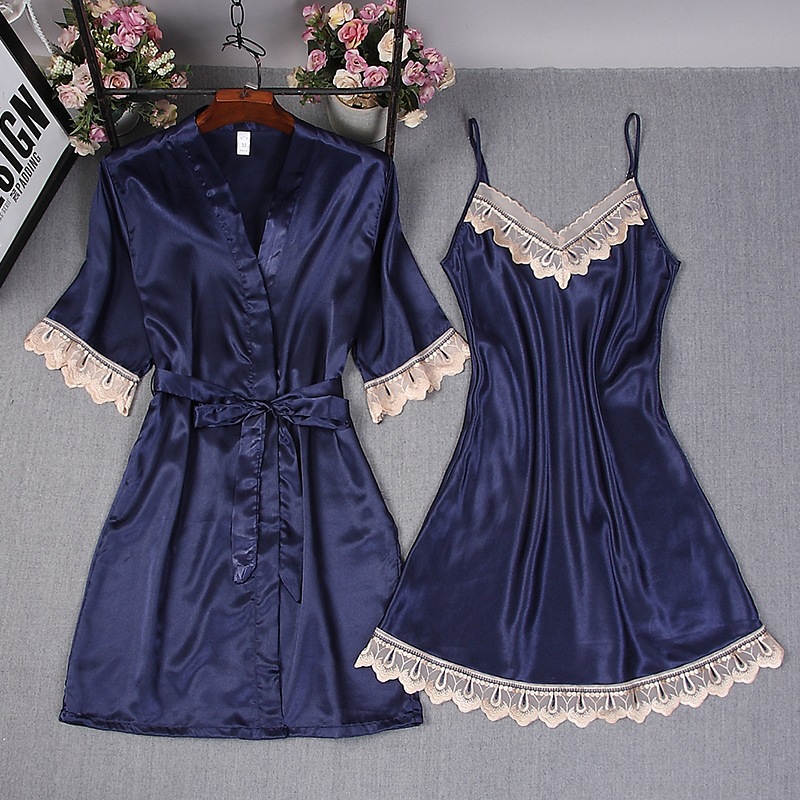 Jubah Sutra Buatan Burgundy Wa - Robe Silk Women ulasan dan harga