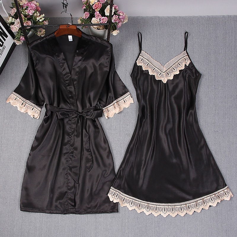 Jubah Sutra Buatan Burgundy Wa - Robe Silk Women ulasan dan harga