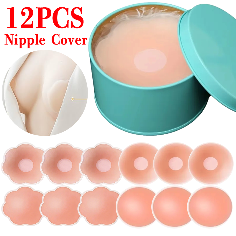 6/12PCS Perekat Dada Tak Terli - Silicone Bra Adhesive ulasan dan harga